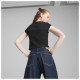 Puma Γυναικεία κοντομάνικη μπλούζα Wardrobe Essentials Ribbed Baby Tee